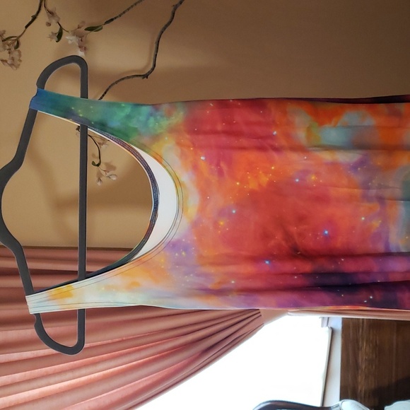 Blackmilk Galaxy Rainbow Maxi Dress XXL. NWT. Space print. Sexy Miss Frizzle - Picture 5 of 10